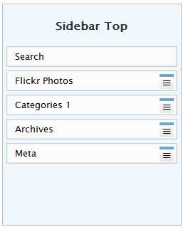 Widget added to Sidebar